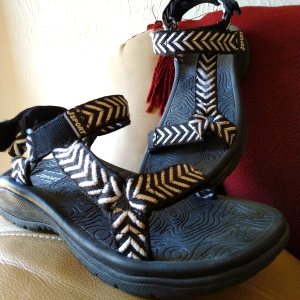 JSport by Jambu Ladies Adjustable Sandal, Sz 6